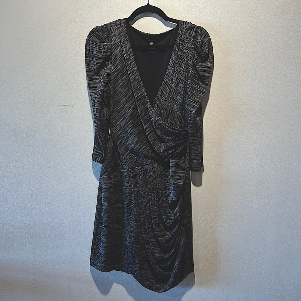 Cynthia Steffe, black dress 3/4 sleeve